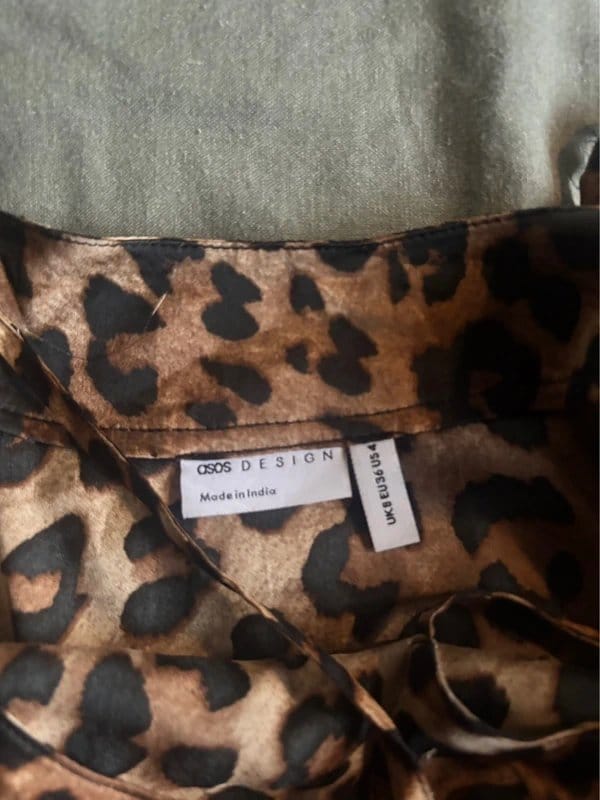 ASOS Leopard Print Satin Top - 1
