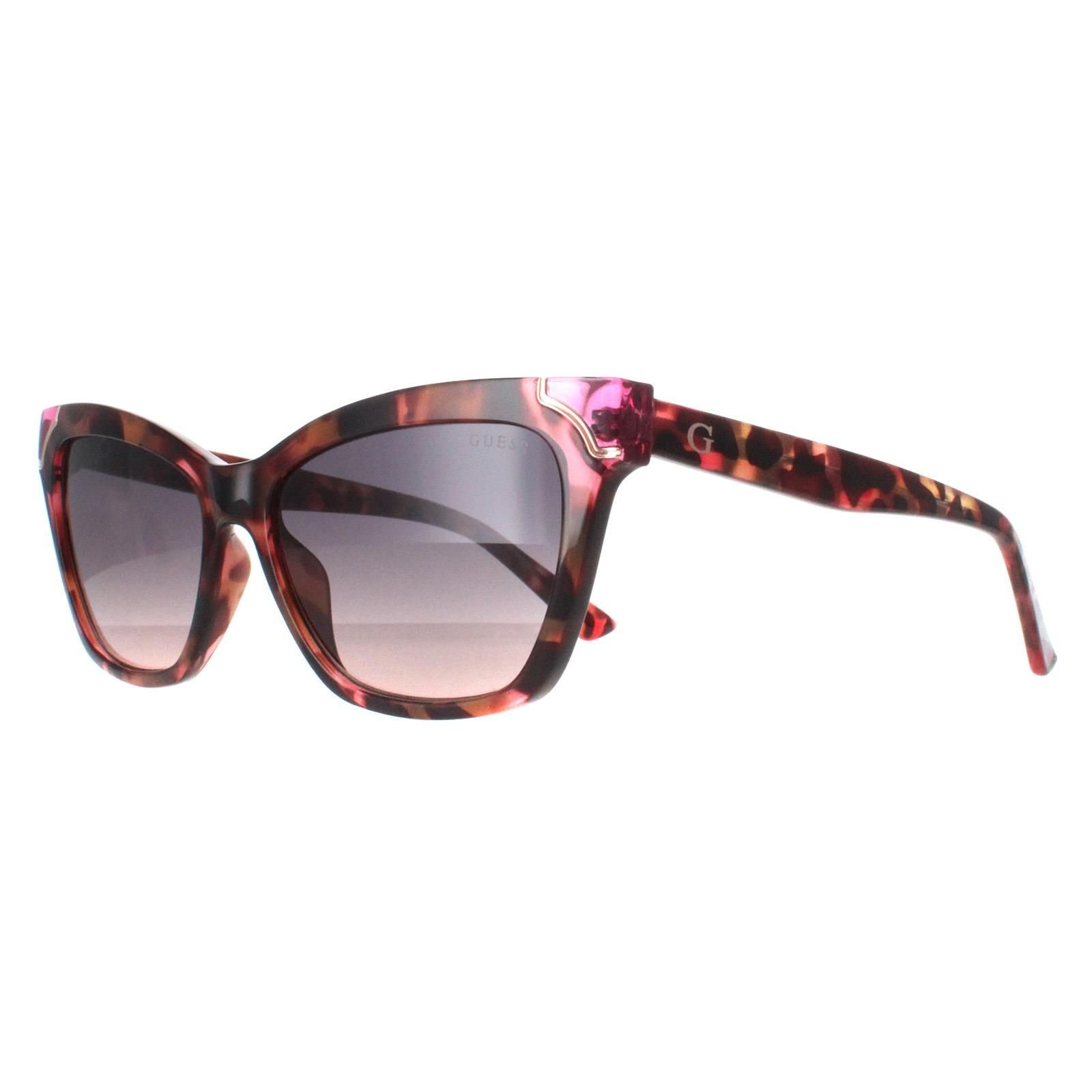 Guess Guess Women's Rectangle Pink Havana Smoke Gradient GU7840 - 2