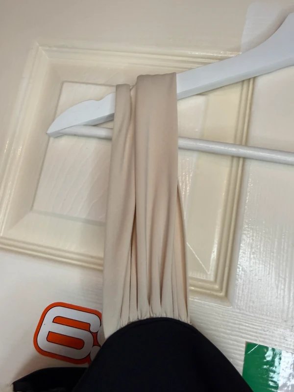 Asos luxe Black Corset Bodysuit with Cream Sleeves – Chic - 1