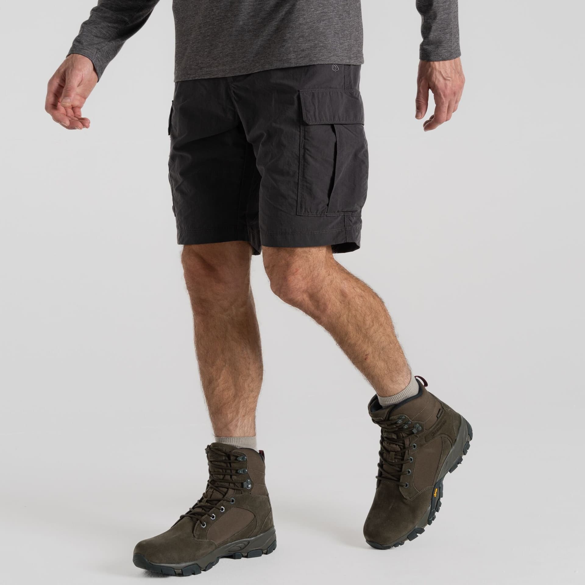 Craghoppers Craghoppers Men's NosiLife' Cargo Short in Mid Grey