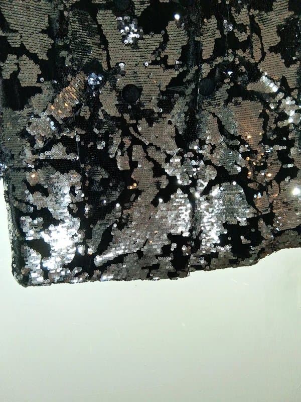 River Island River island black and silver blazer size 16