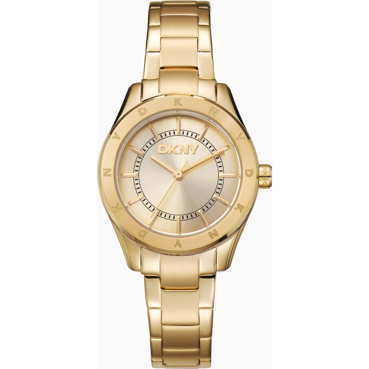 DKNY DKNY Women's DK1L018M0035 Chambers 30mm Quartz Watch in Gold - 1