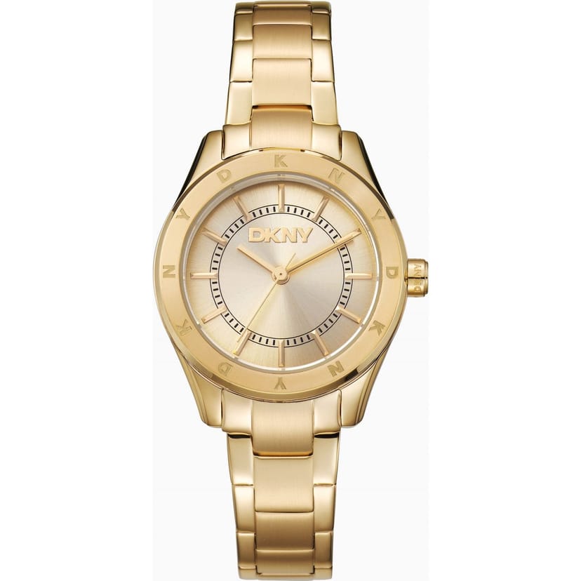 DKNY DKNY Women's DK1L018M0035 Chambers 30mm Quartz Watch in Gold - 1