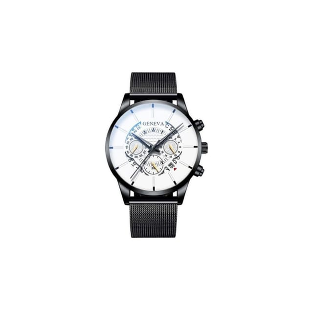 Lovii Lovii Men's Men Business Timepiece with Stainless Steel Mesh Strap in Black - 2