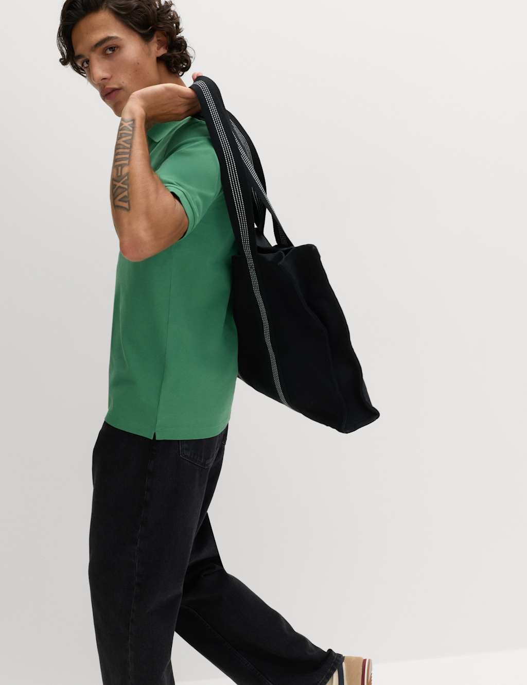 Marks & Spencer M&S Ultimate Regular Fit Pique Polo Shirt Emerald - 4