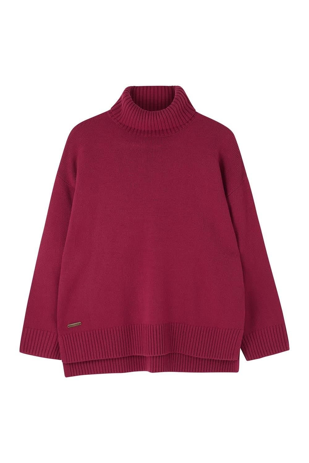 Lighthouse Clothing Lighthouse Clothing Dark Red Rib Jumper