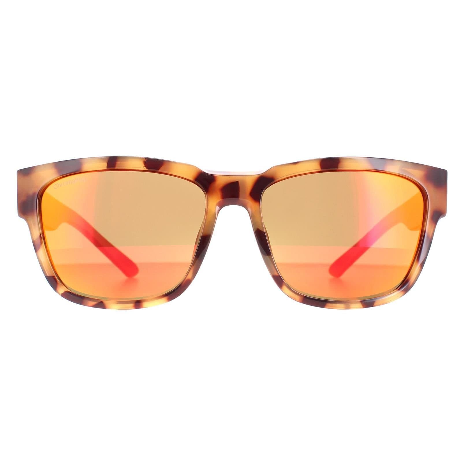 Smith Smith Men's Rectangle Havana Red Red Polarised Ember in Brown