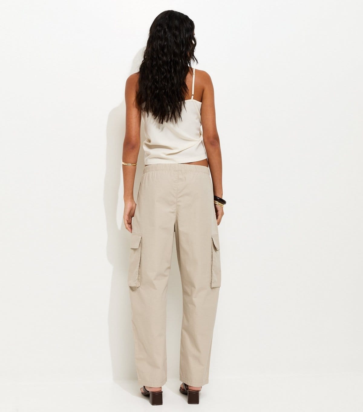 New Look Women's Stone Barrel Leg Utility Cargo Trousers New Look - 4