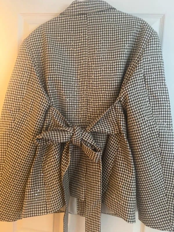 ASOS Asos Luxe sequin check blazer