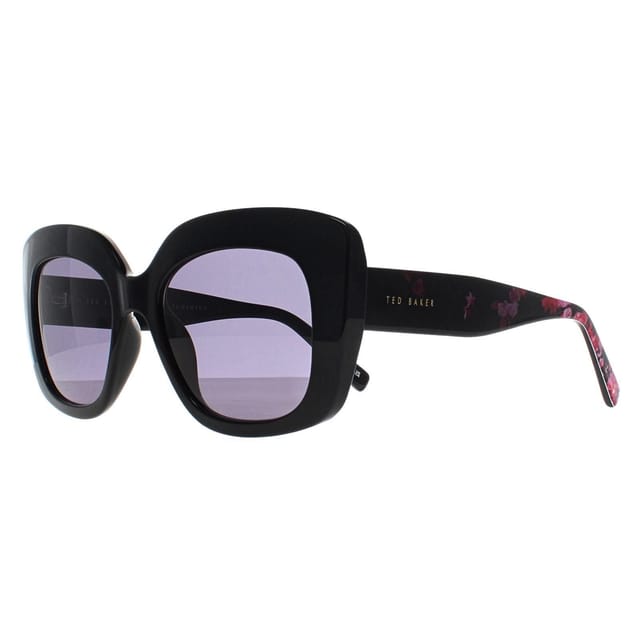 Ted Baker Ted Baker Women's Cat Eye Gloss Solid Black Grey TB1675 Hattie - 2