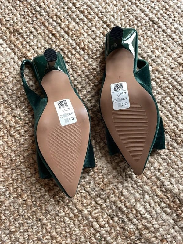 ASOS Design ASOS Green bow kitten heel - 1