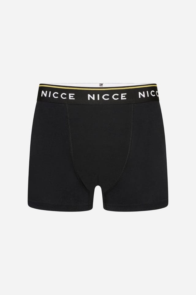 Nicce Nicce Men's 5-Pack Cotton Rich Boxer Briefs with Logo Waistband in Black - 2