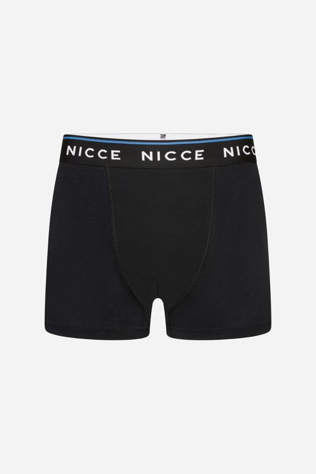 Nicce Nicce Men's 5-Pack Cotton Rich Boxer Briefs with Logo Waistband in Black - 3