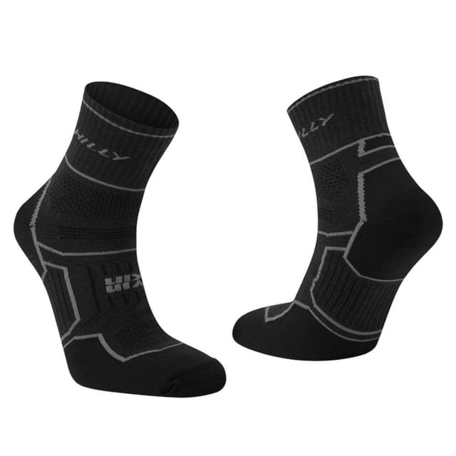 Hilly Hilly Men's Twin Skin Socks in Black - 2