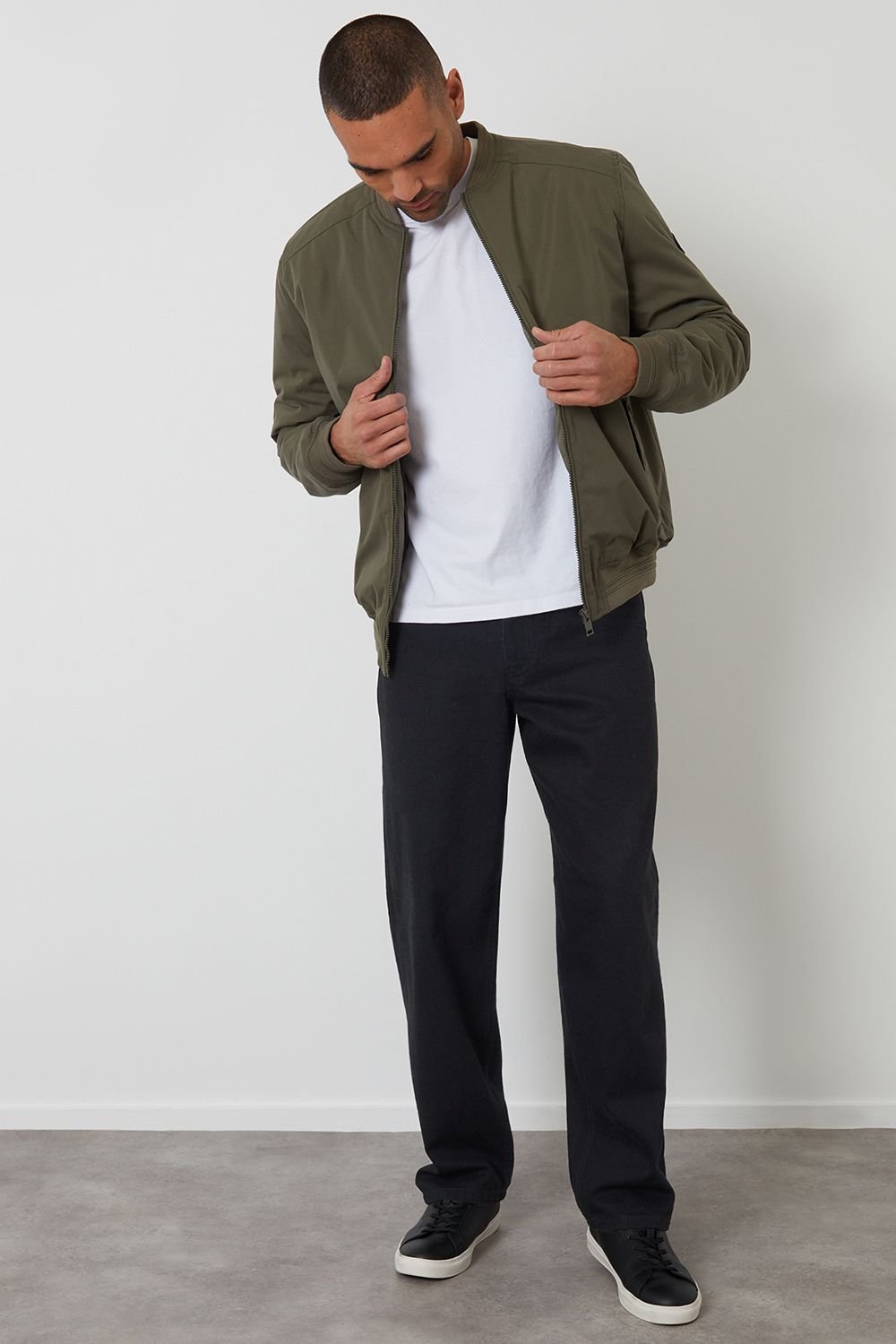 Threadbare Threadbare Men's Padded Bomber Jacket in Khaki - 3
