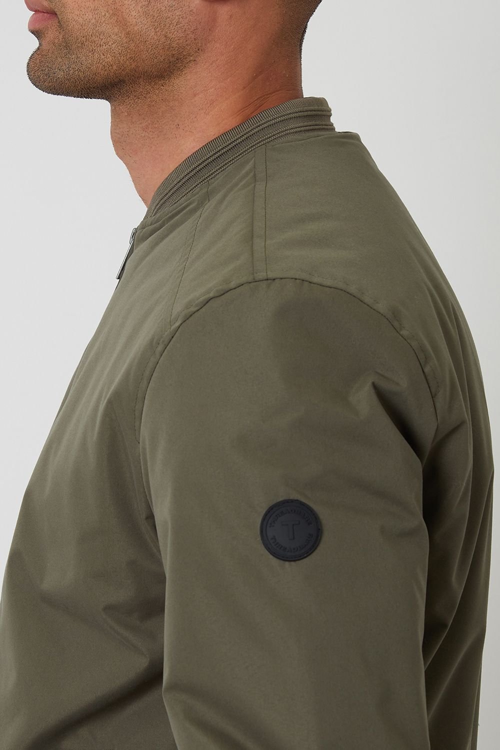 Threadbare Threadbare Men's Padded Bomber Jacket in Khaki - 4