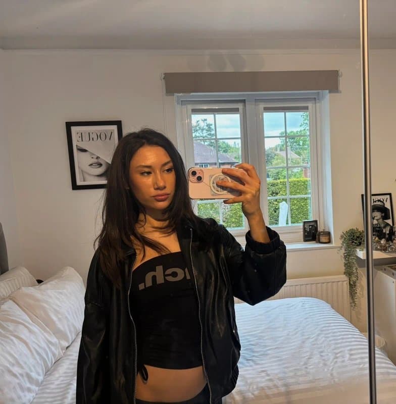 Bershka Bershka Black leather jacket