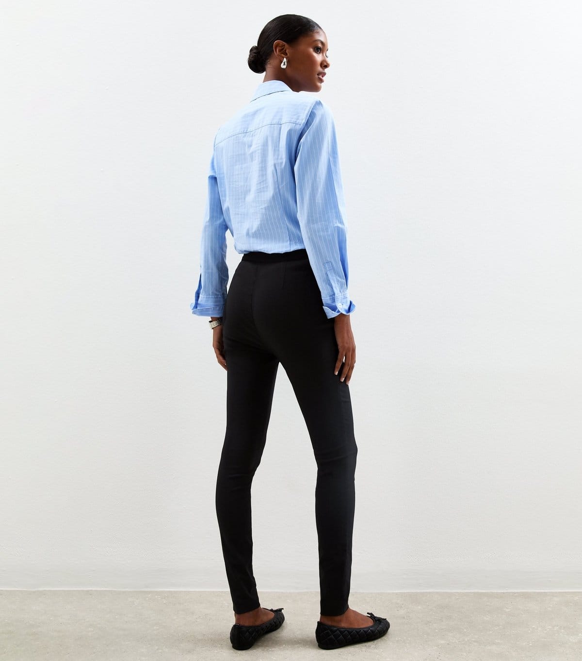 New Look Women's Black Stretch Slim Fit Tailored Trousers New Look - 4