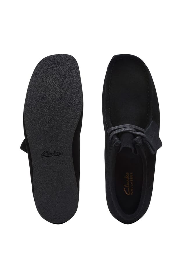 Clarks Originals Clarks Originals Men's Wallabee EVO Suede Lace-Up Shoe Black - 3