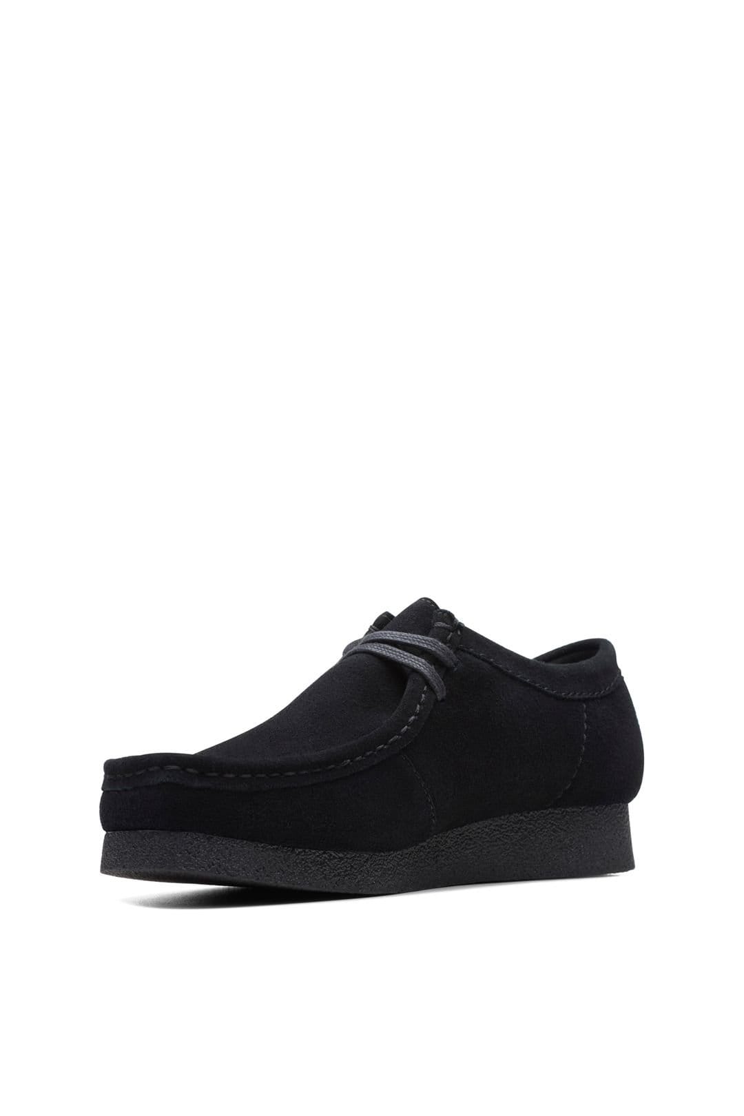 Clarks Originals Clarks Originals Men's Wallabee EVO Suede Lace-Up Shoe Black - 4