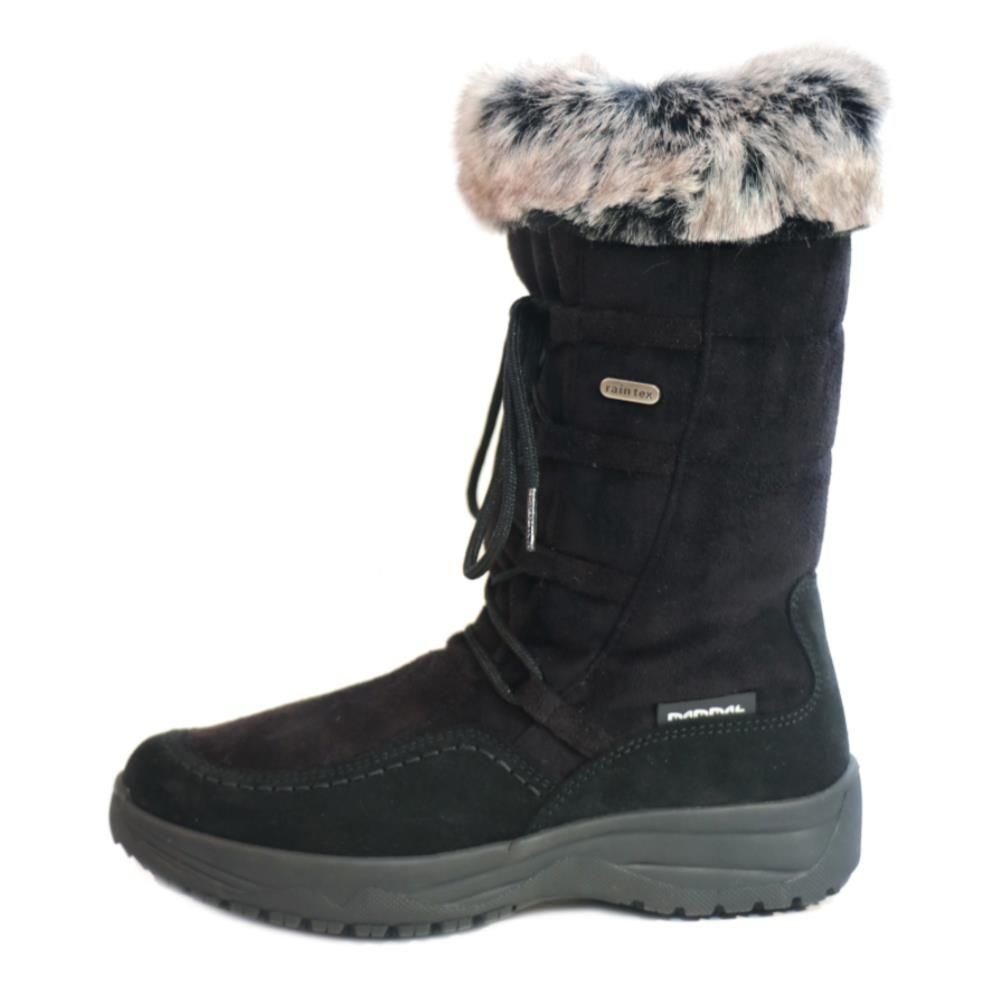Mammal Mammal 'Bella' Cosy Women's Winter Boots with Flip-over Ice Grips in Black - 2