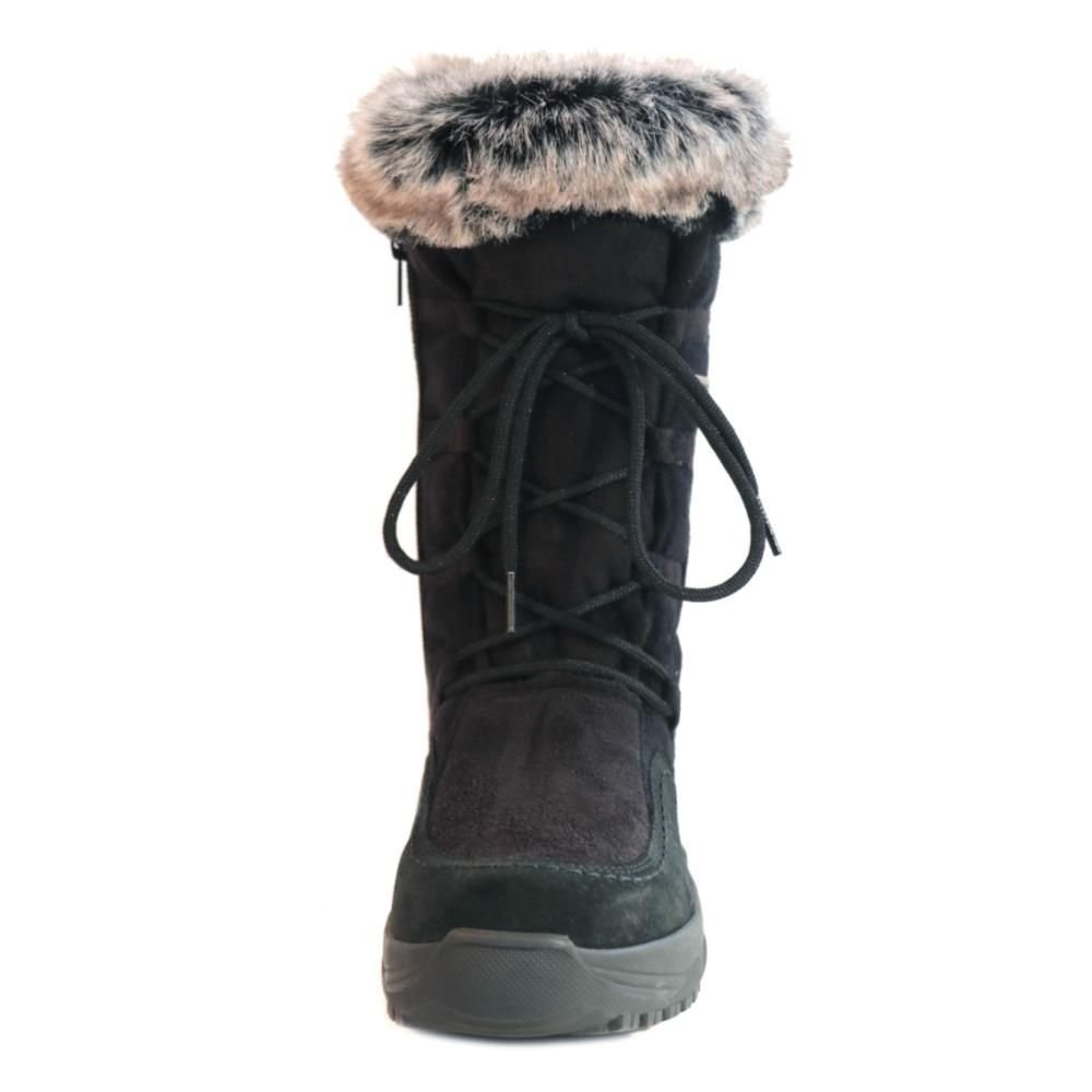 Mammal Mammal 'Bella' Cosy Women's Winter Boots with Flip-over Ice Grips in Black - 3