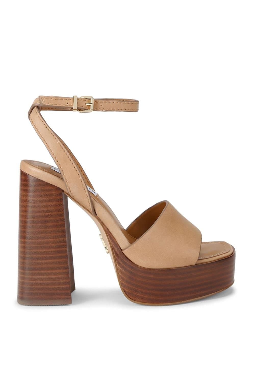 Steve Madden STEVE MADDEN Women's 'Floria Brown' Leather Heels in Brown