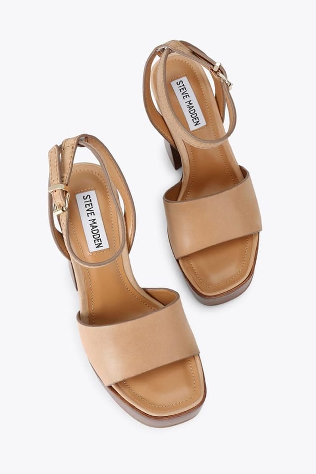 Steve Madden STEVE MADDEN Women's 'Floria Brown' Leather Heels in Brown - 2