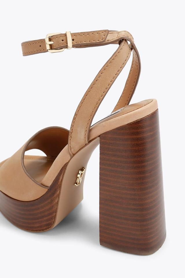 Steve Madden STEVE MADDEN Women's 'Floria Brown' Leather Heels in Brown - 3