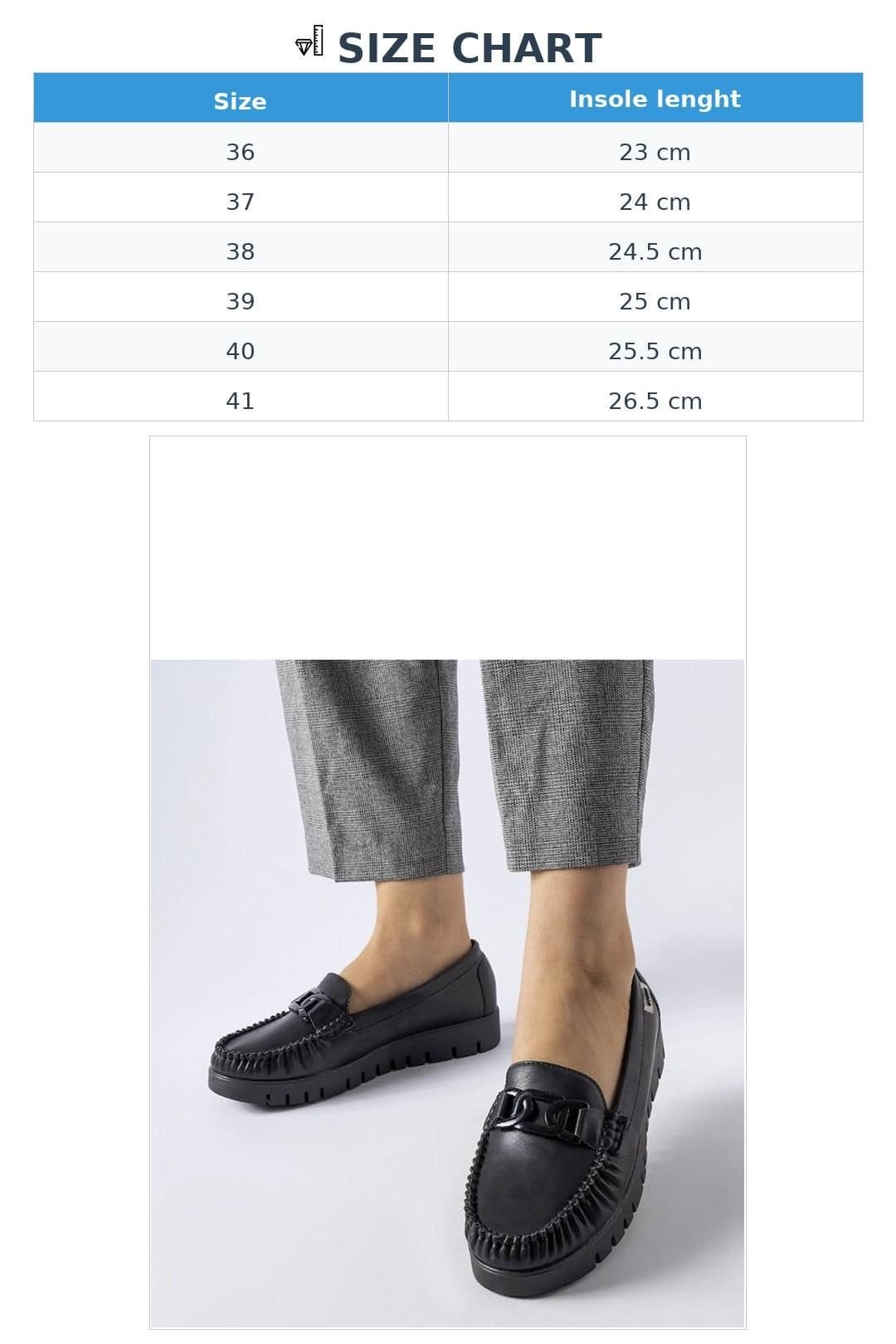 Love Lace Love Lace Women's Lionella Moccasins with Buckle Wedge Heel in Black - 4