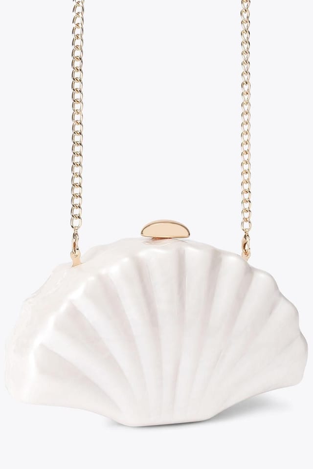 Carvela Carvela Women's 'Aquamarina Clutch' Acrylic Blend Bag in Cream - 2