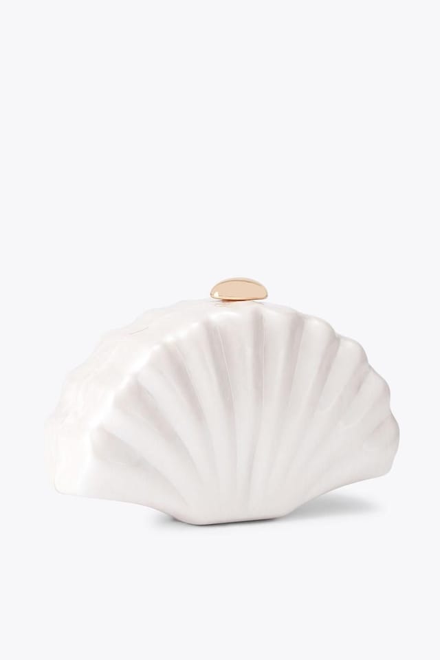 Carvela Carvela Women's 'Aquamarina Clutch' Acrylic Blend Bag in Cream - 3