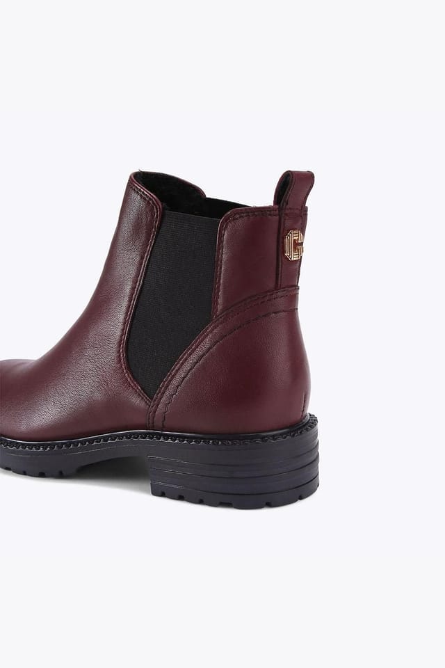 Carvela Carvela Women's 'Russ' Leather Boots in Wine - 3