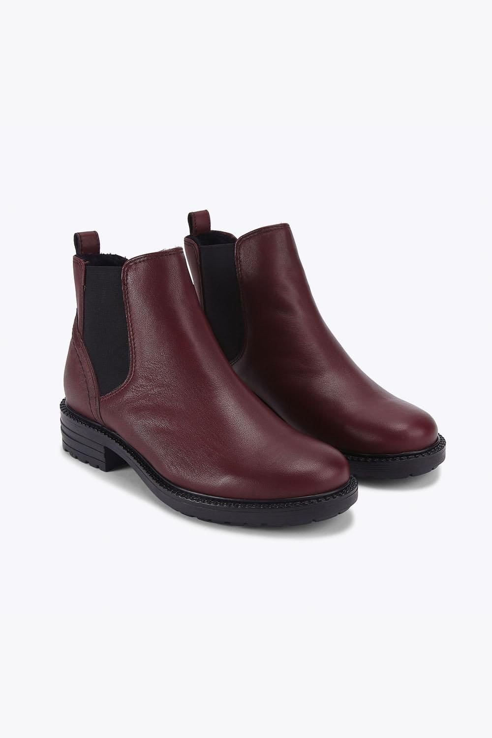 Carvela Carvela Women's 'Russ' Leather Boots in Wine - 4