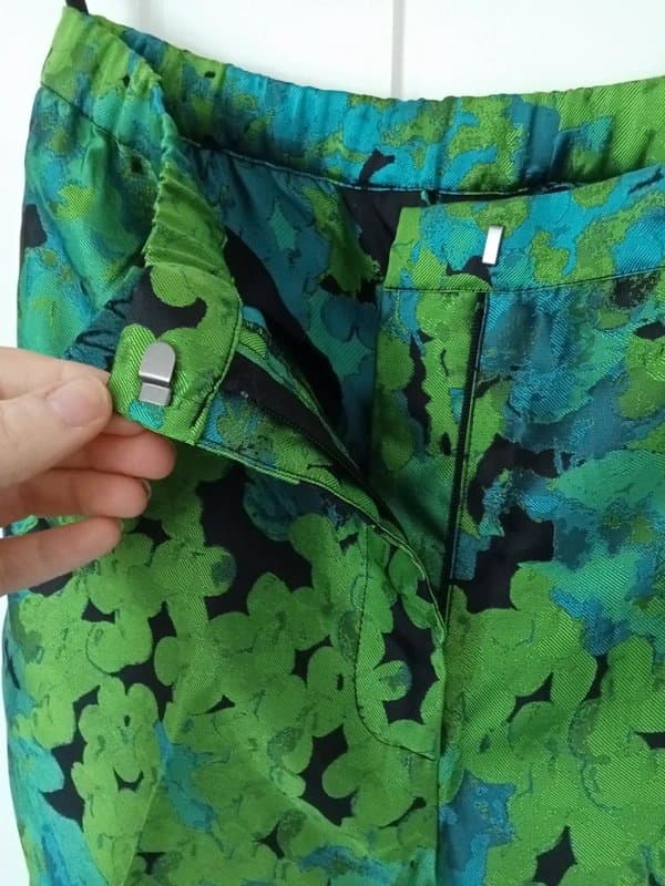 ASOS Stunning 'show stopper' ASOS Luxe Floral Jacquard Tapered Trousers - Green/Blue