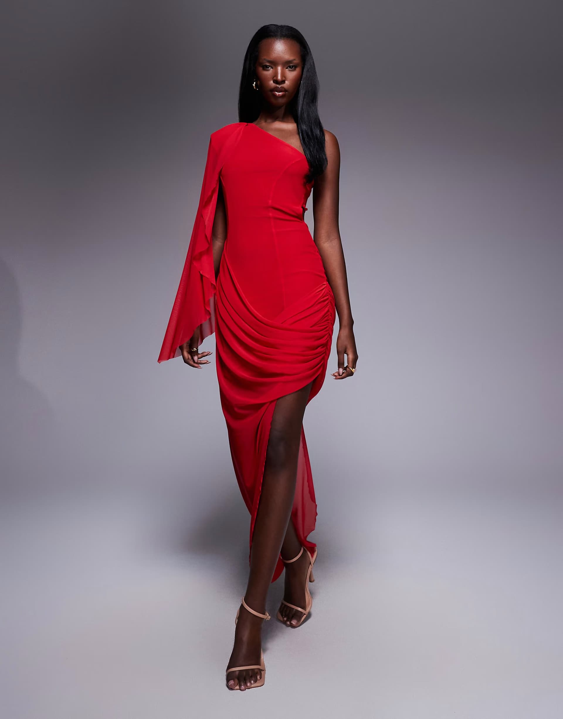 ASOS ASOS Draped Mini Dress in Red