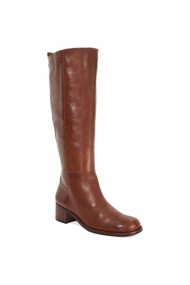 Dune London Dune London Women's 'Turner' Leather Knee High Boots in Brown - 2