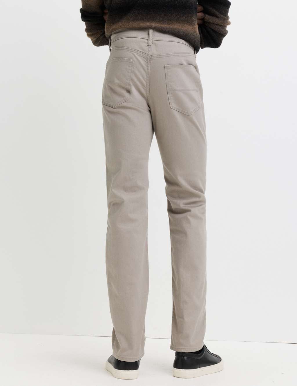 Marks & Spencer M&S Straight Fit Stretch Jeans Pebble - 2