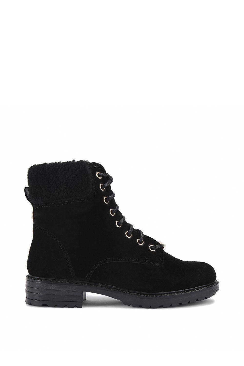 Carvela Carvela Women's 'Russ Lace Up' Suede Boots in Black - 2