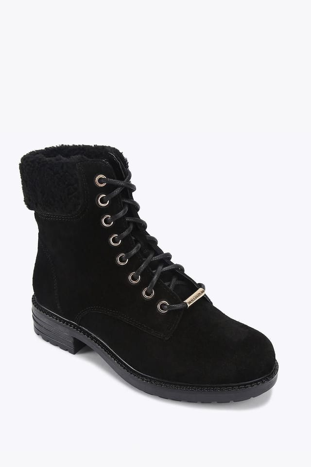 Carvela Carvela Women's 'Russ Lace Up' Suede Boots in Black - 2
