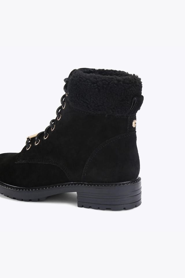 Carvela Carvela Women's 'Russ Lace Up' Suede Boots in Black - 3