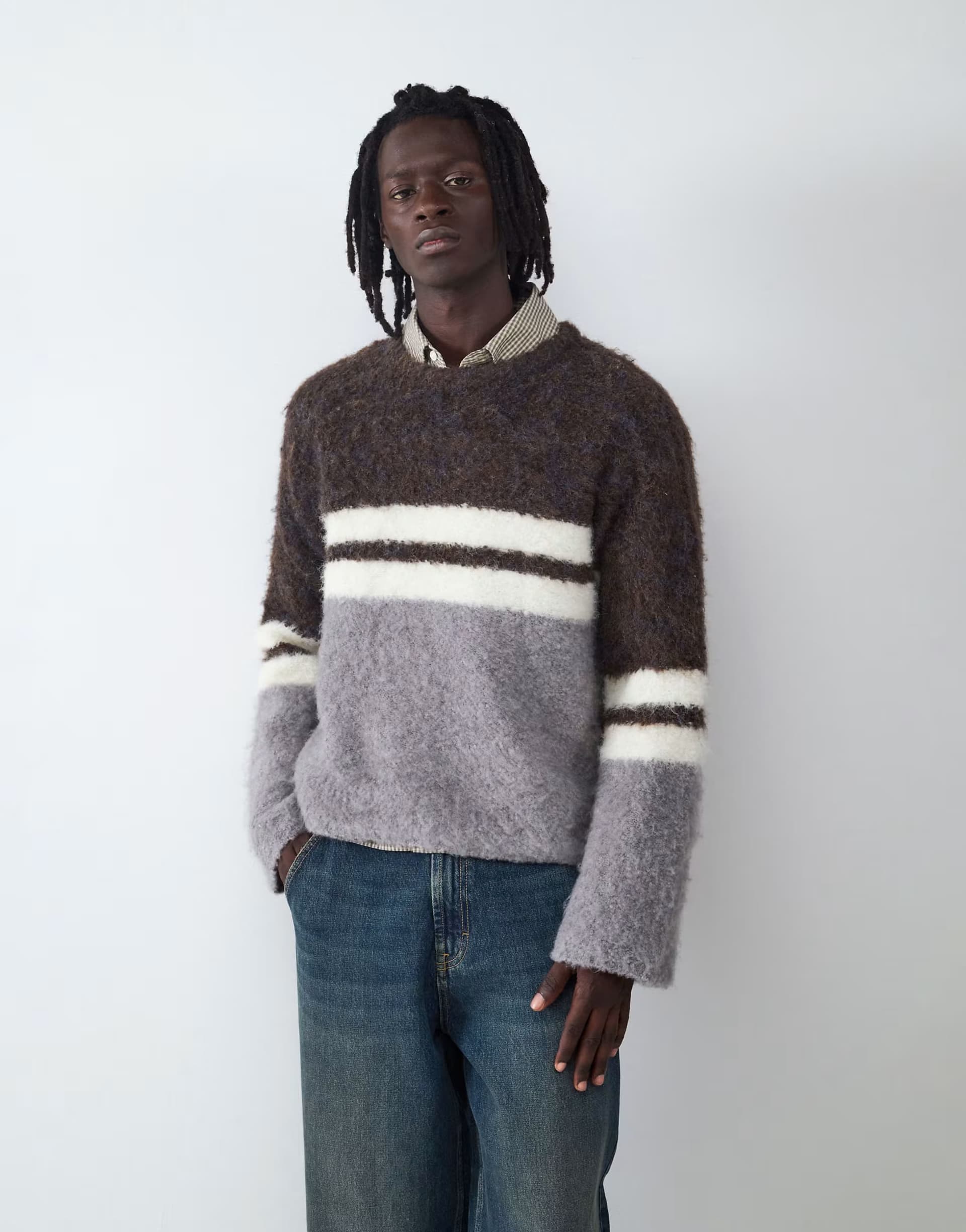 ASOS Balmohk Knitted pullover in black