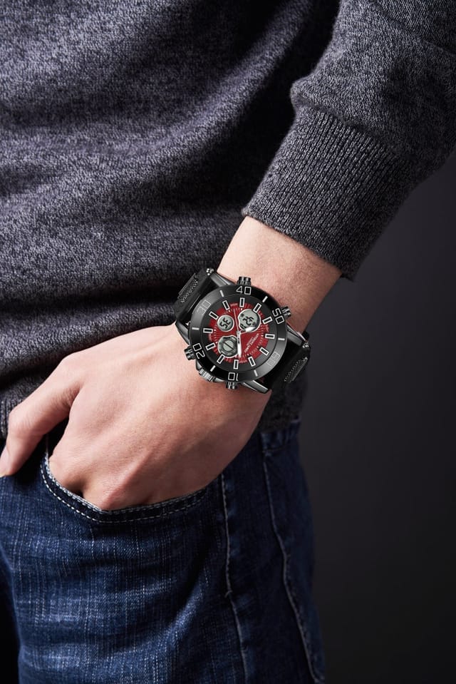 Anthony James Anthony James Men's Hand Assembled Limited Edition Speedster Watch in Red - 2