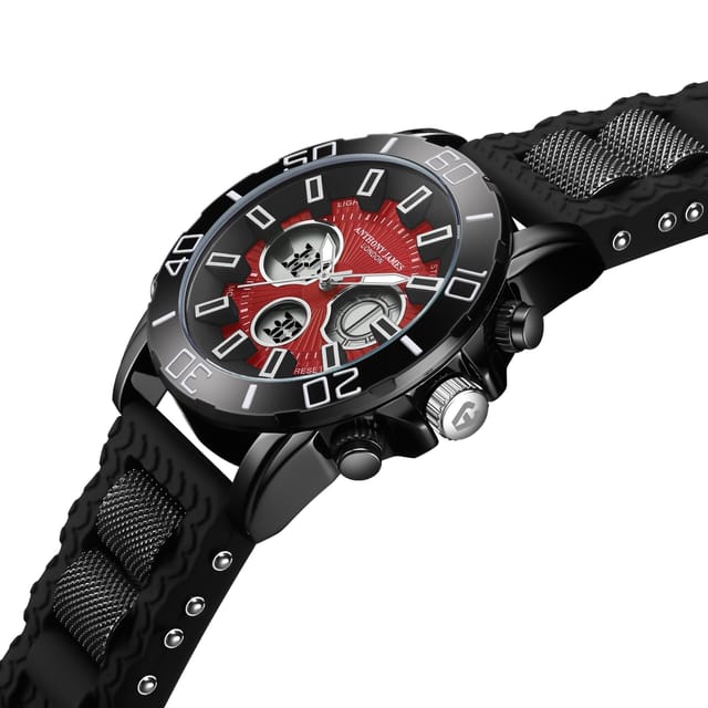 Anthony James Anthony James Men's Hand Assembled Limited Edition Speedster Watch in Red - 3