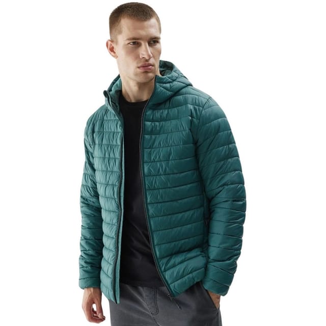 4F 4F Men's M240 Quilted Jacket in Green - 3