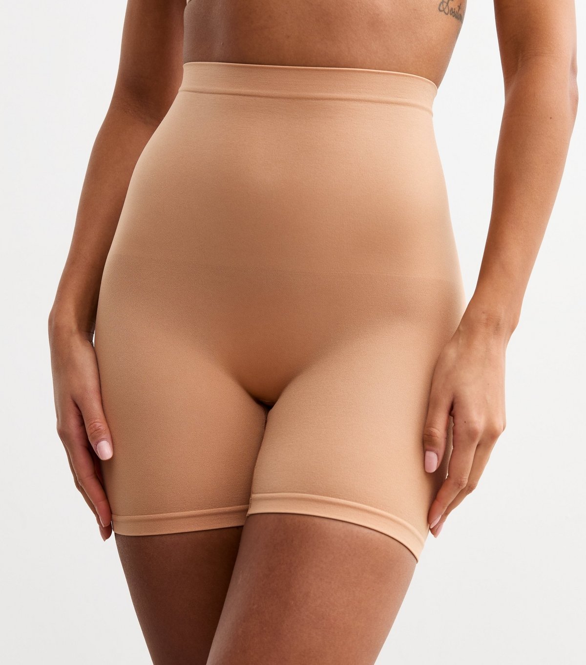 New Look Women's Tan Seamless Shaping Shorts New Look - 3