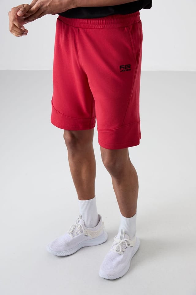 Tommy Life Tommy Life Men's Pull-on Sweat Shorts in Red - 2