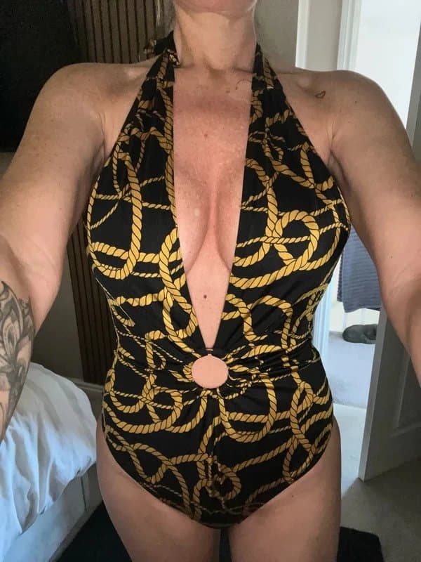 ASOS Chain print swimming costume