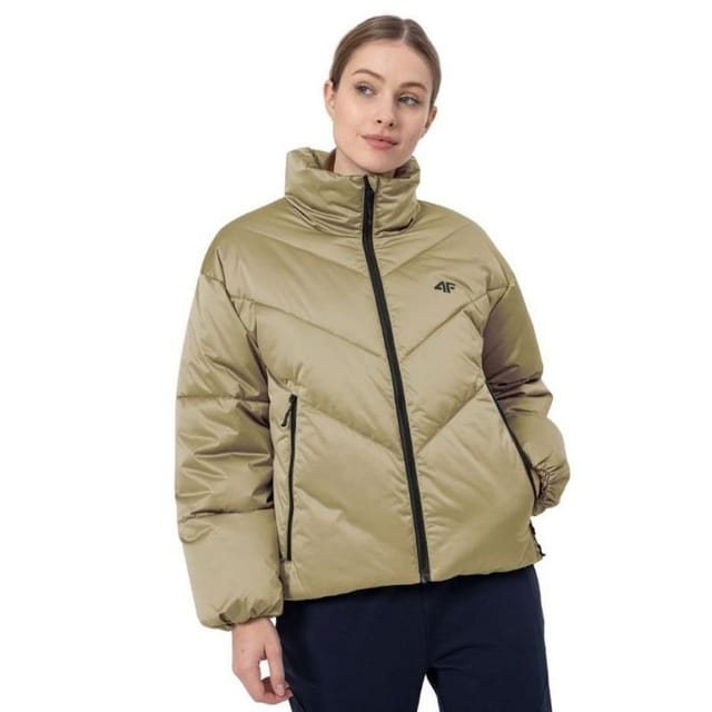 4F 4F Women's H4Z22 Quilted Jacket in Green - 3