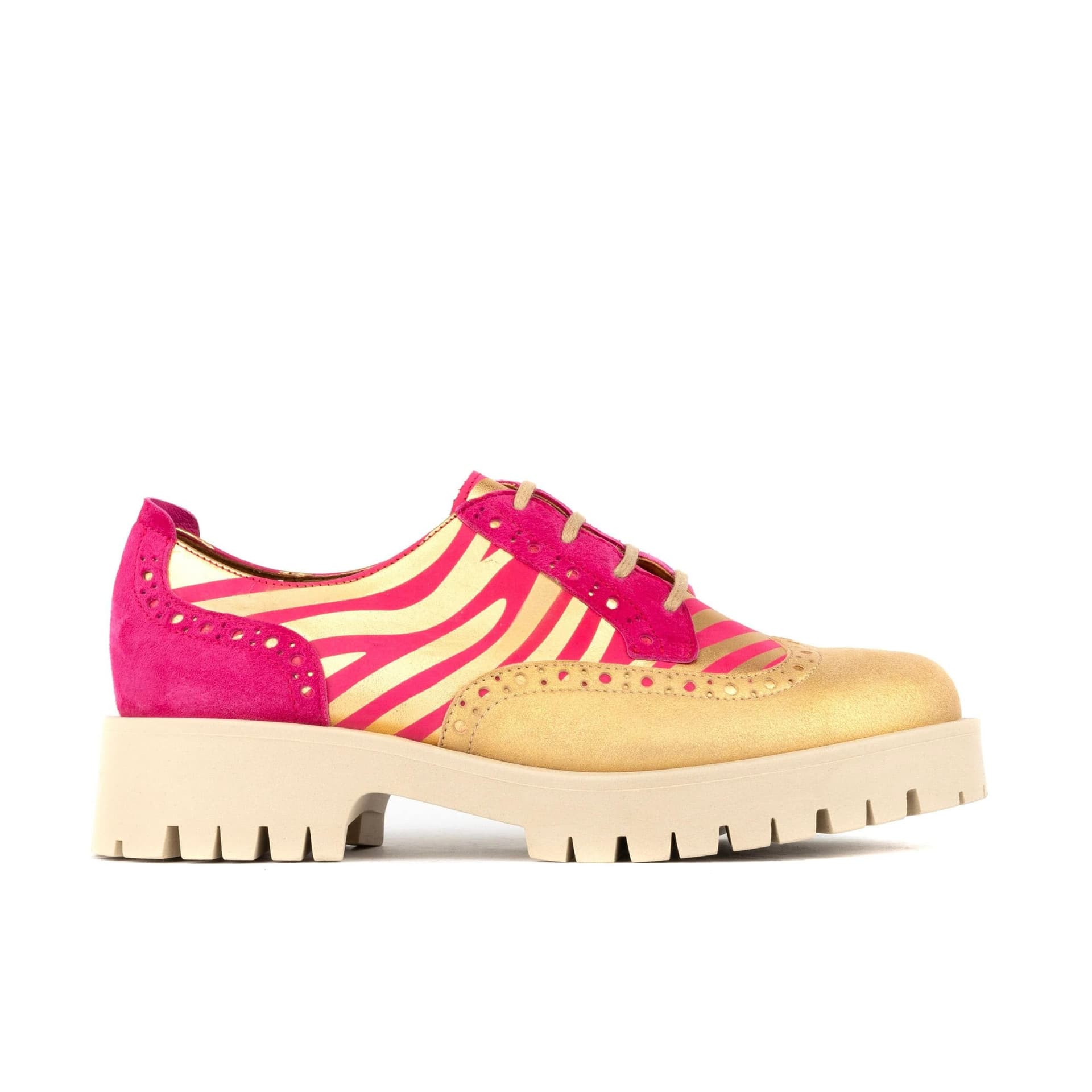 Embassy London Embassy London Women's Artisan - Pink & Gold Stripes